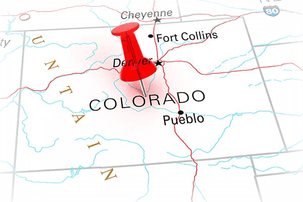 A map of Colorado